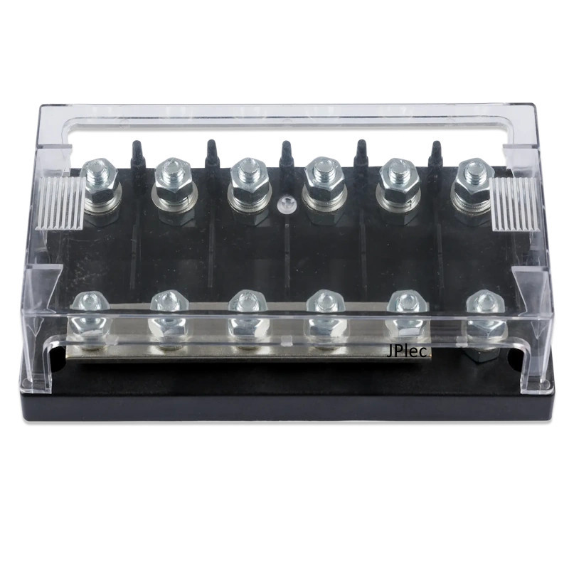 BOITIER FUSIBLE 6 MEGA-FUSES AVEC BUSBAR.