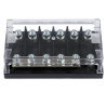 BOITIER FUSIBLE 6 MEGA-FUSES AVEC BUSBAR.