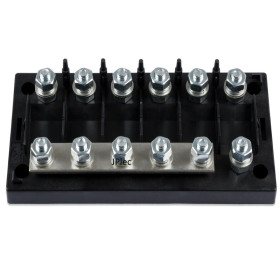 Support MGAFUSE 6voies Avec BusBar 5 parallèles
